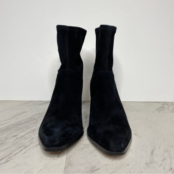 27 Edit Berkley Black Suede Bootie 10M - Picture 2 of 12
